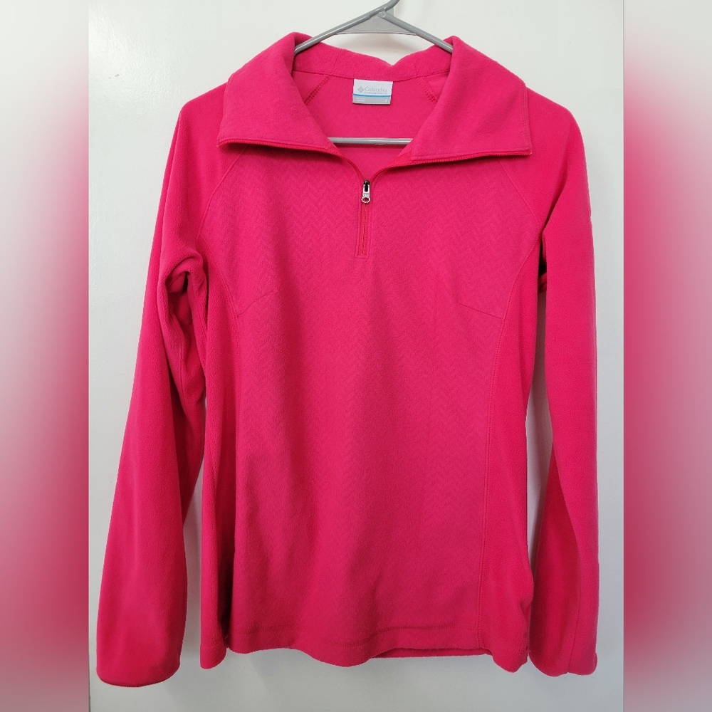 Columbia Quarter Zip Micro Fleece Pullover Size Medium